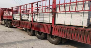 枣庄 白麻荔枝面外墙干挂，工厂装车日常