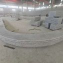 枣庄 芝麻白异形坐凳，自然面光面弧形加工