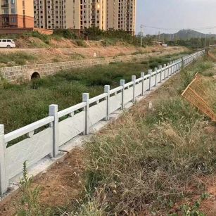 枣庄 白麻河道栏杆效果展示图