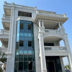 枣庄 白麻花岗岩别墅外墙干挂效果展示