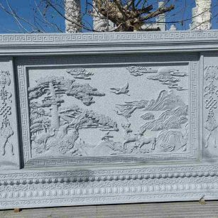 枣庄 芝麻白大型照壁，屏风，影壁