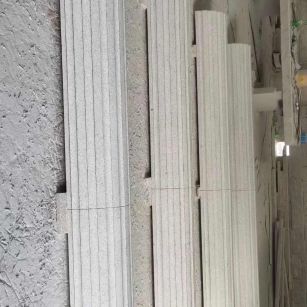 枣庄 花岗岩厂家带你看白麻花岗岩门楼大柱柱皮