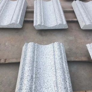 枣庄 白麻花岗岩光面别墅线条