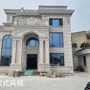 枣庄 白麻花岗岩别墅外墙干挂