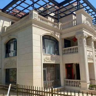 枣庄 黄金麻花岗岩荔枝面别墅外墙干挂