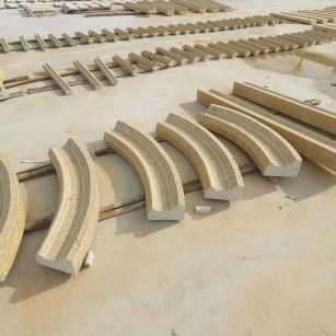 枣庄 黄金麻花岗岩别墅线条