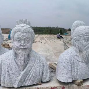 枣庄 白麻花岗岩石材人物立体雕刻