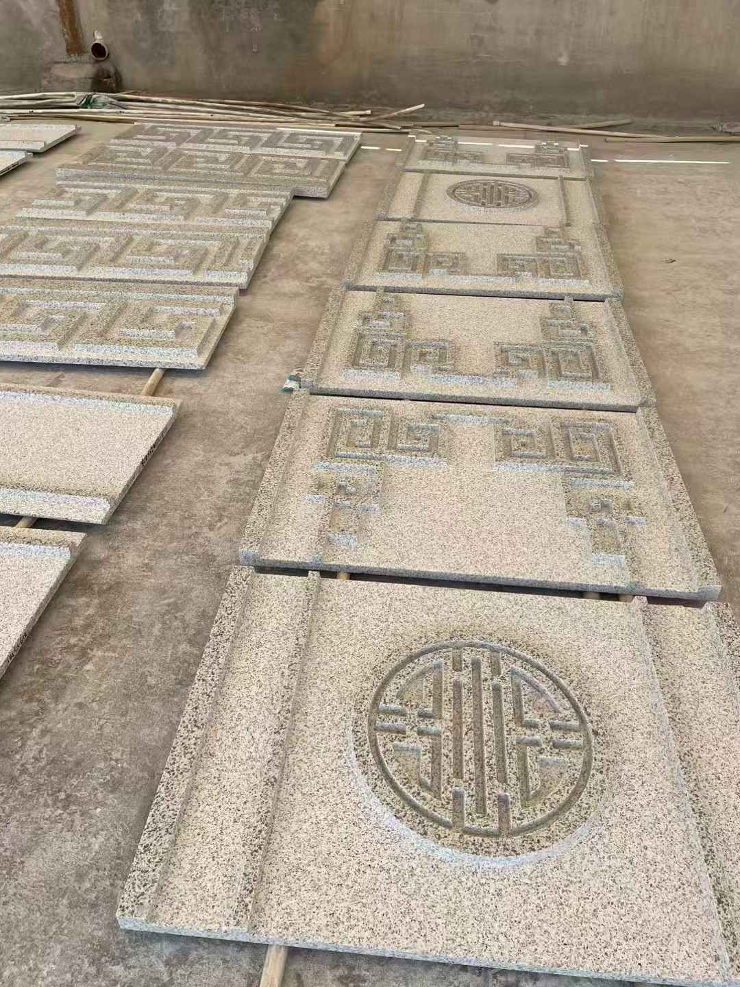 枣庄 白麻花岗岩外墙立面雕刻板