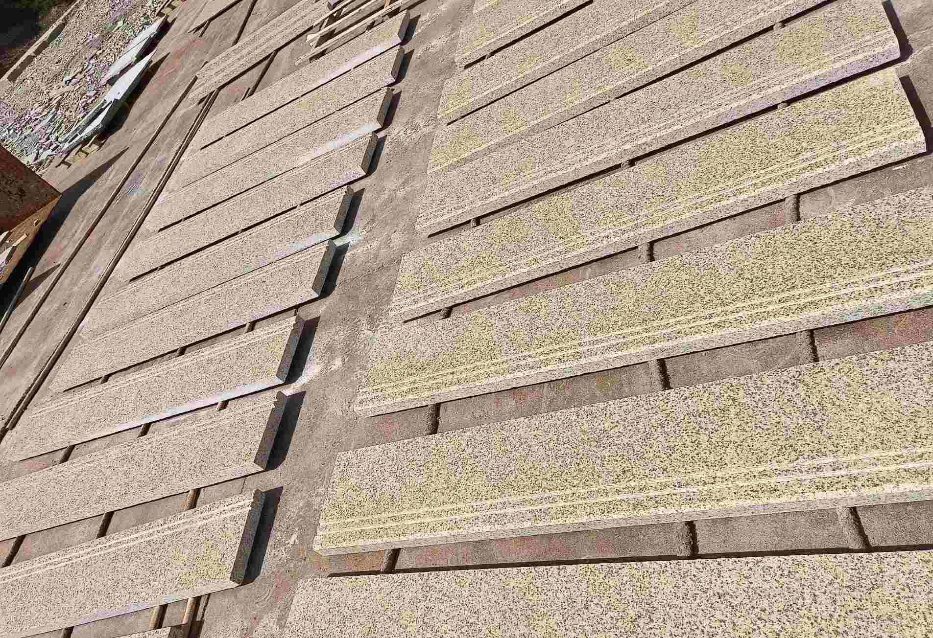 枣庄 黄金麻花岗岩光面楼梯踏步