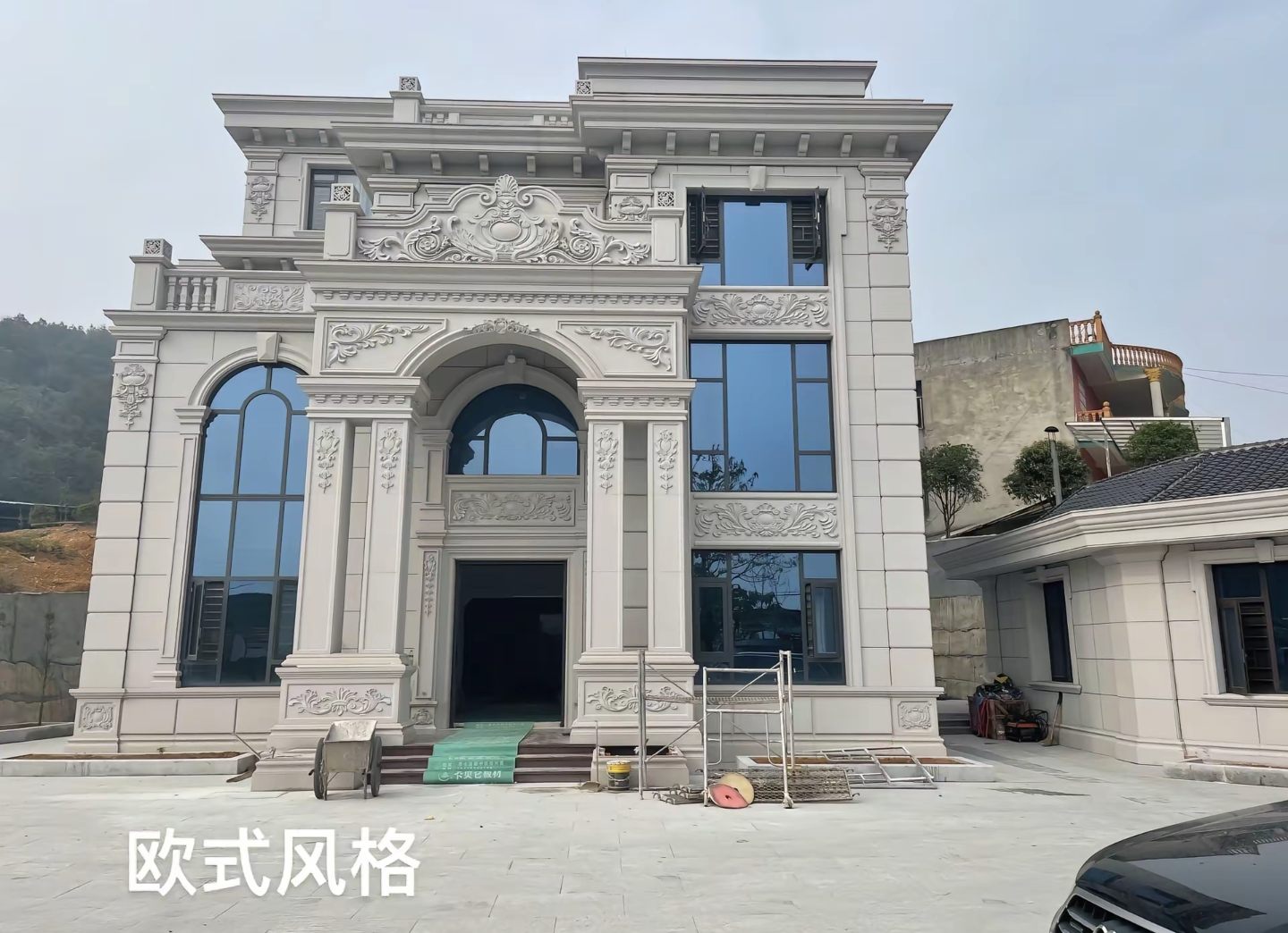 枣庄 白麻花岗岩别墅外墙干挂