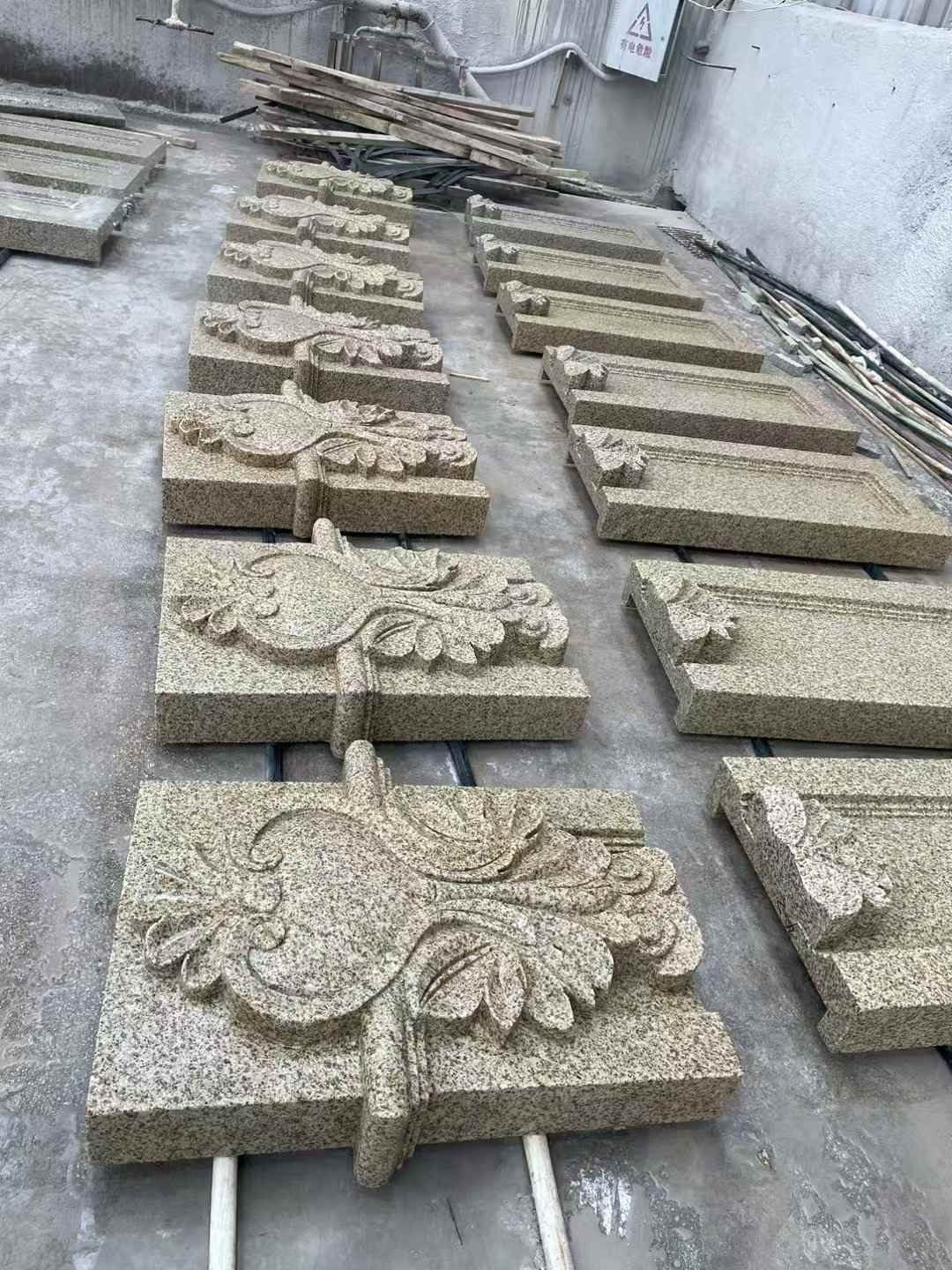 枣庄 黄金麻花岗岩别墅外墙雕刻板