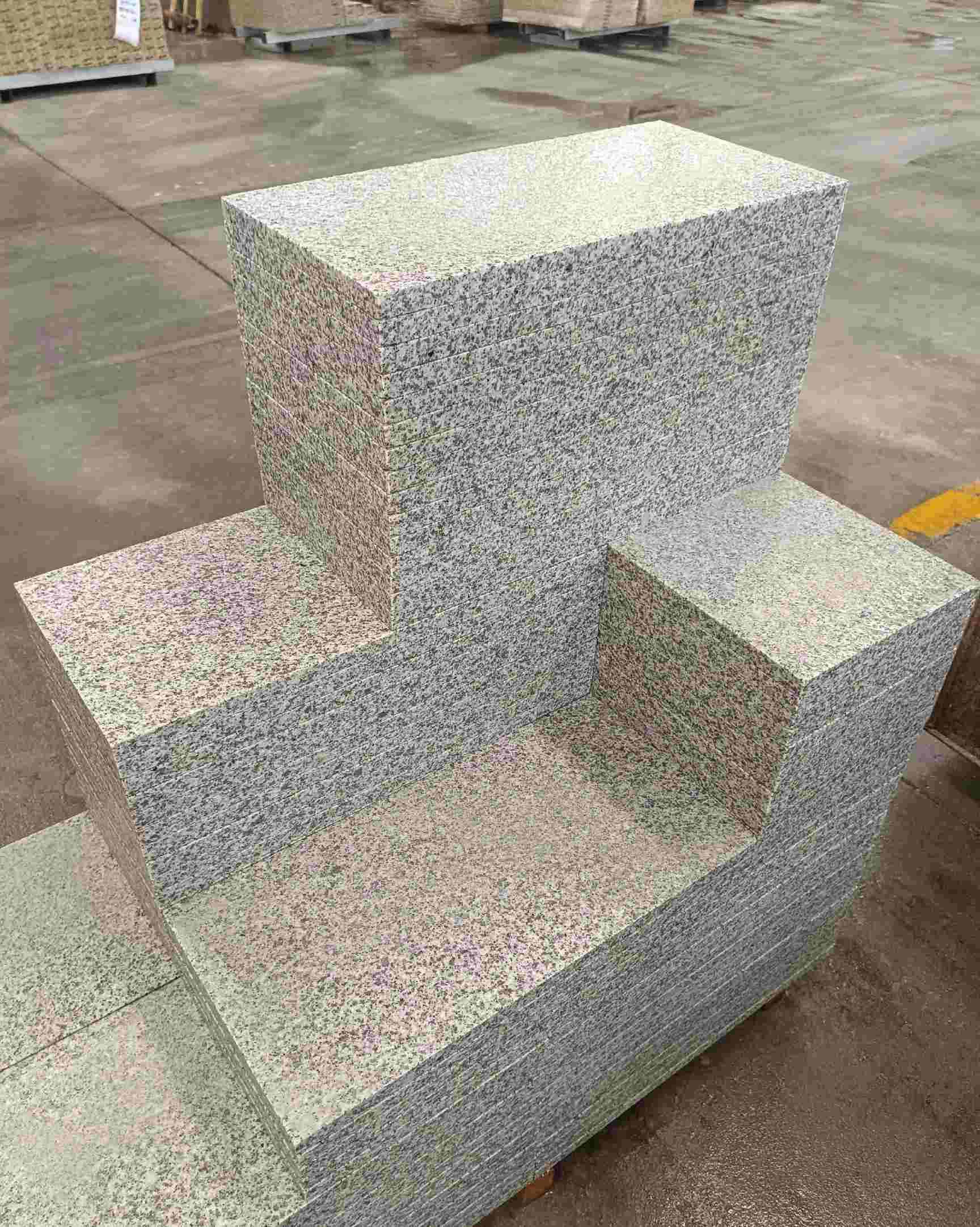 枣庄 白麻花岗岩荔枝面地铺石