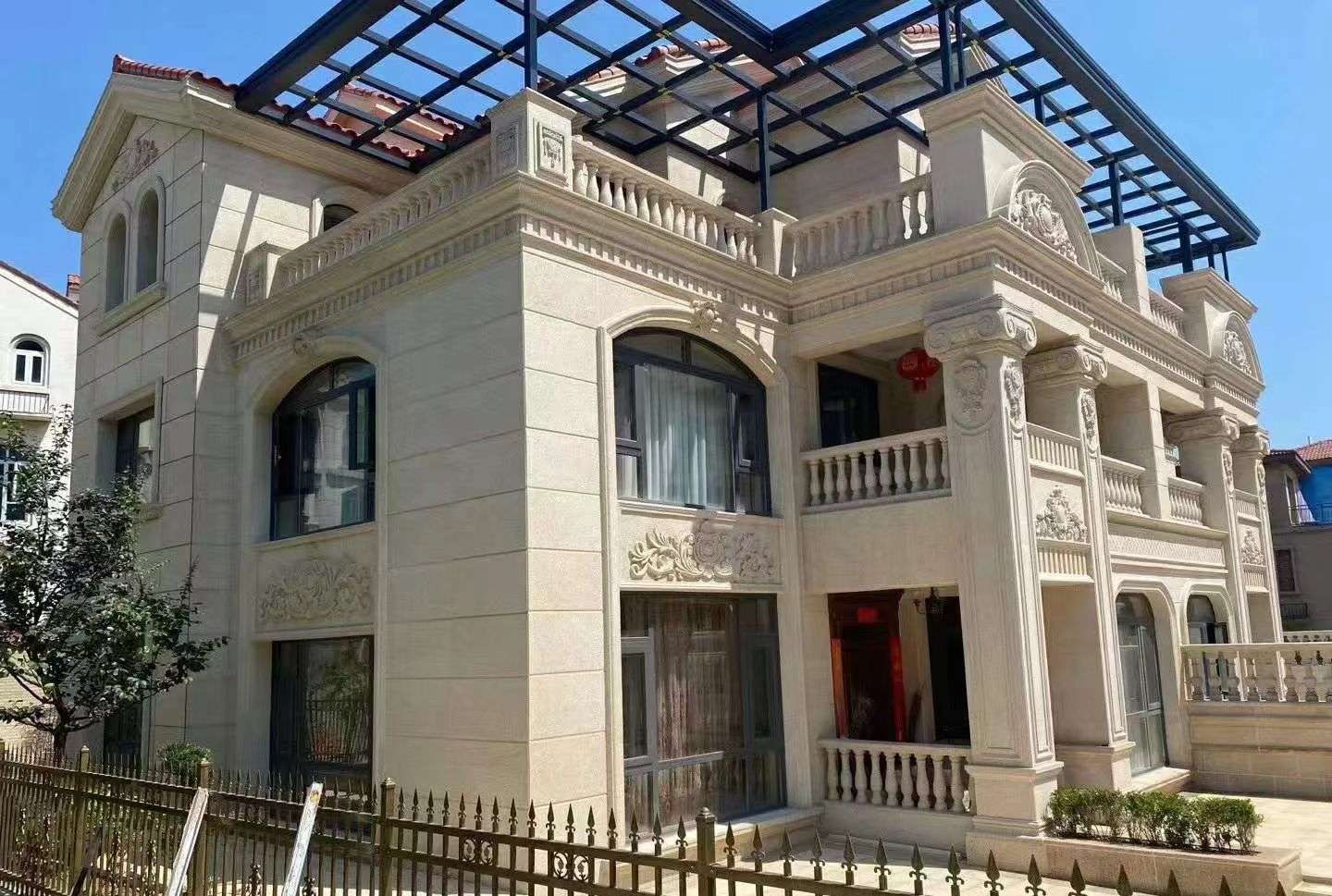 枣庄 黄金麻花岗岩荔枝面别墅外墙干挂