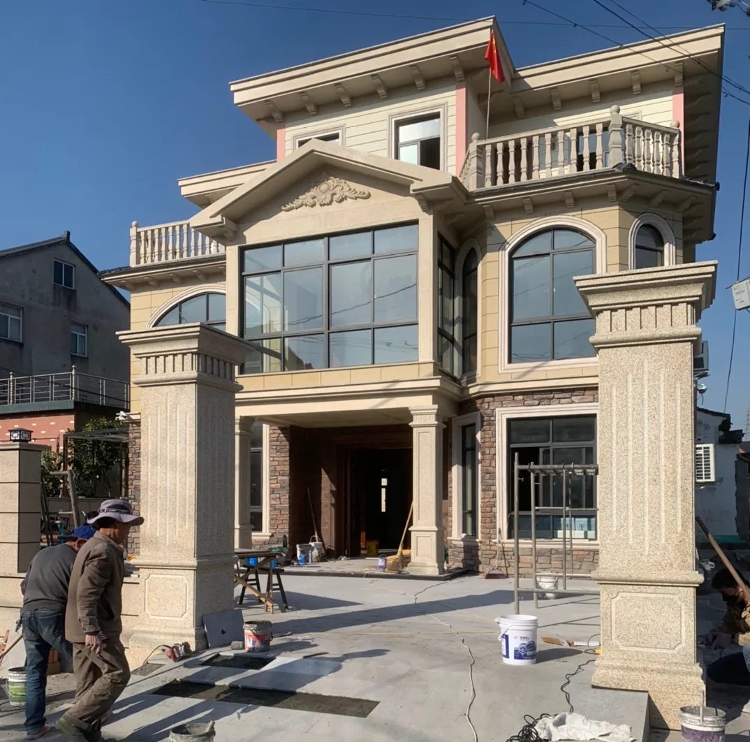 枣庄 黄金麻花岗岩荔枝面别墅外墙干挂私家专属