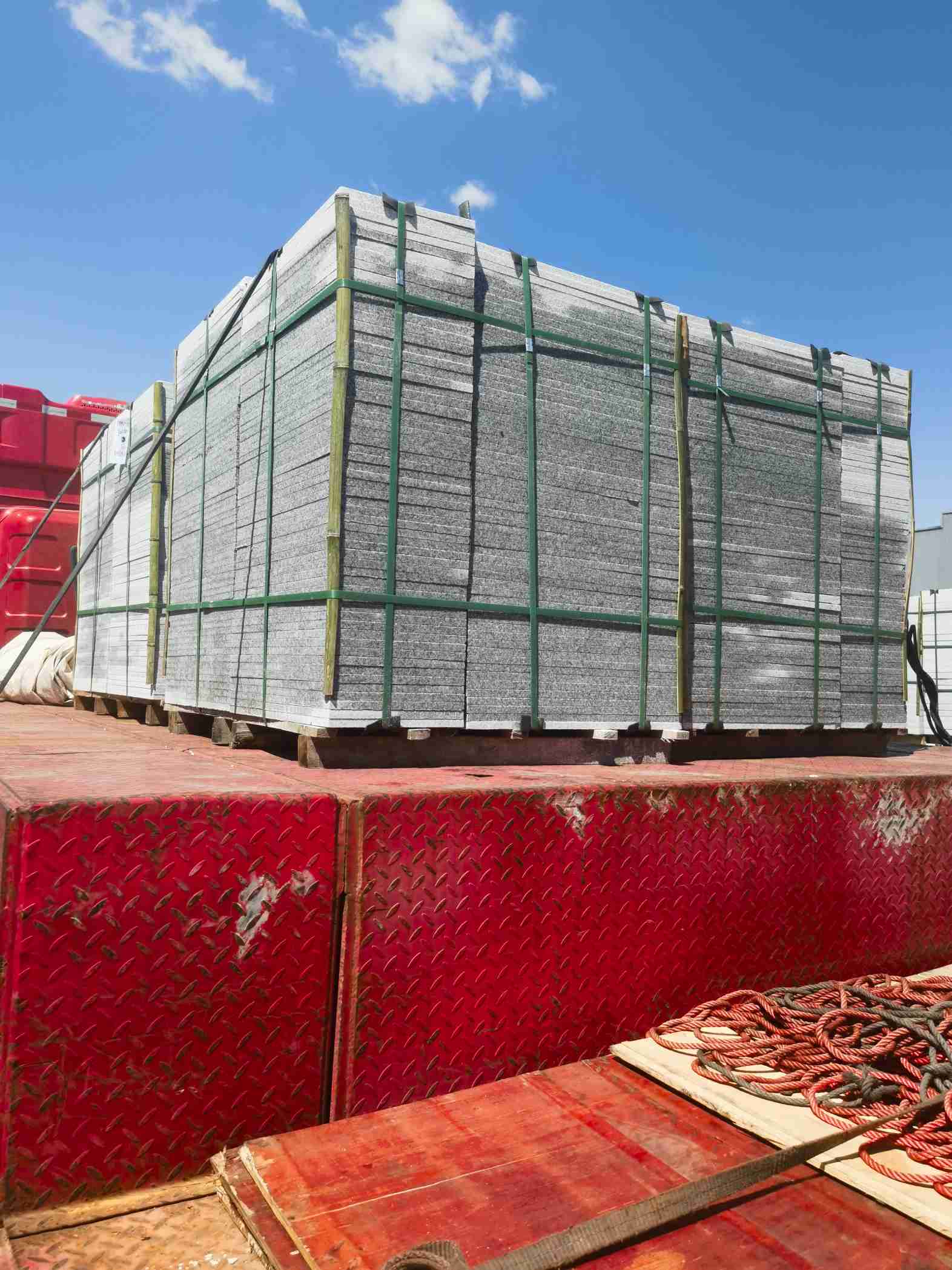 枣庄 芝麻白火烧规格板地铺石300*600/600*600