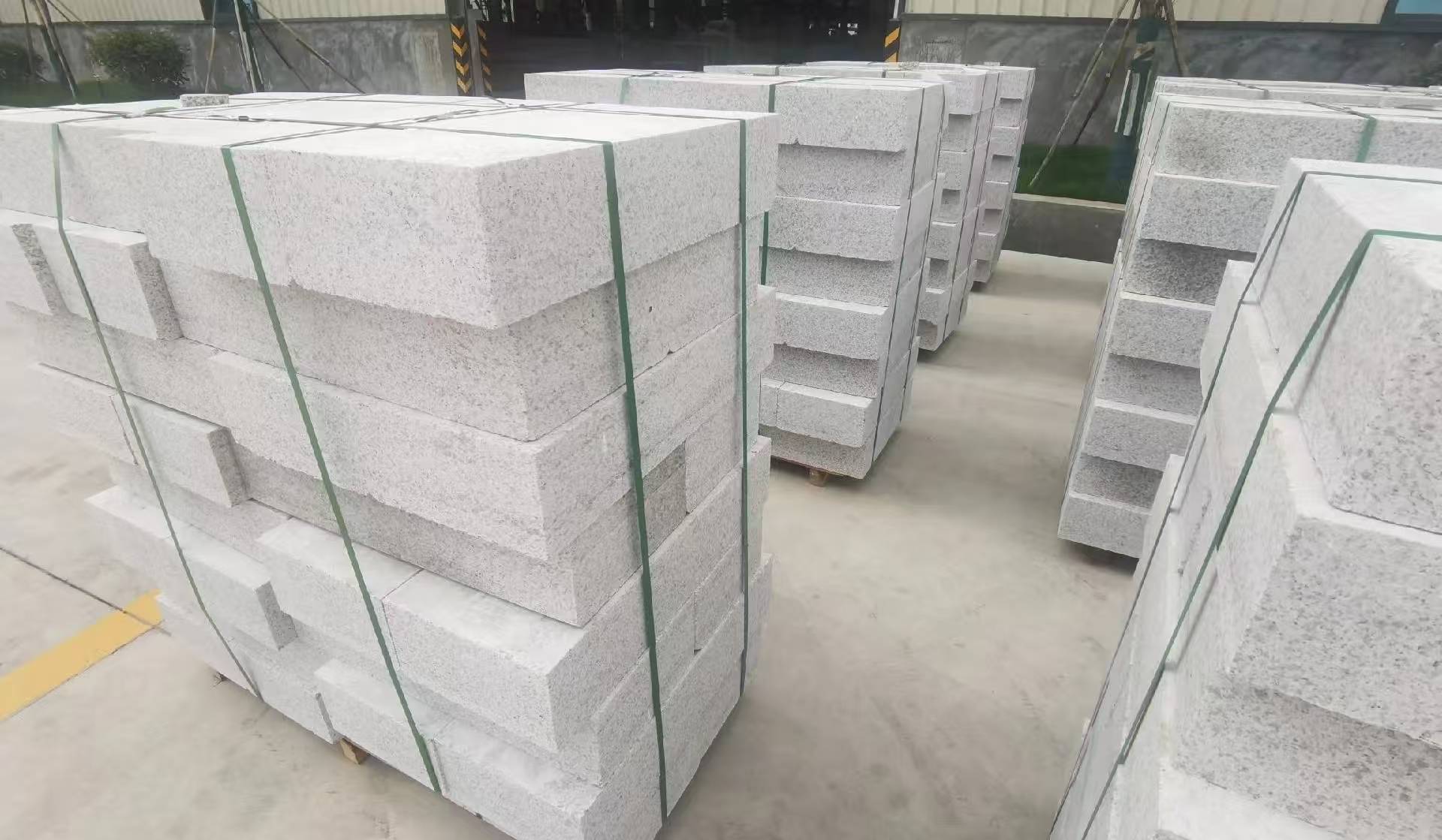 枣庄 白麻花岗岩路沿石，立缘石，平缘石，路牙石，道牙石，马路牙子等